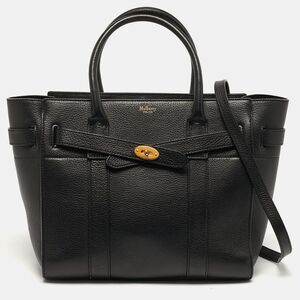 Mulberry Zipped Bayswater Small Black Leather Tote